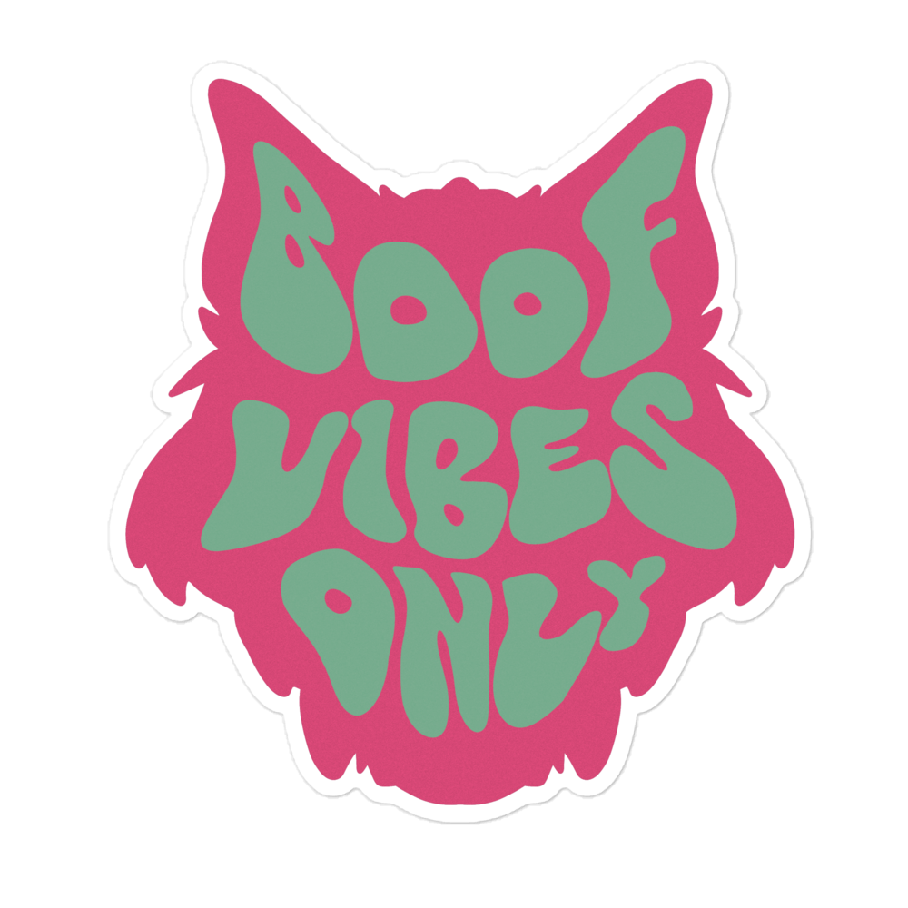 BOOF VIBES ONLY (Melty Monsoon Edition) Sticker