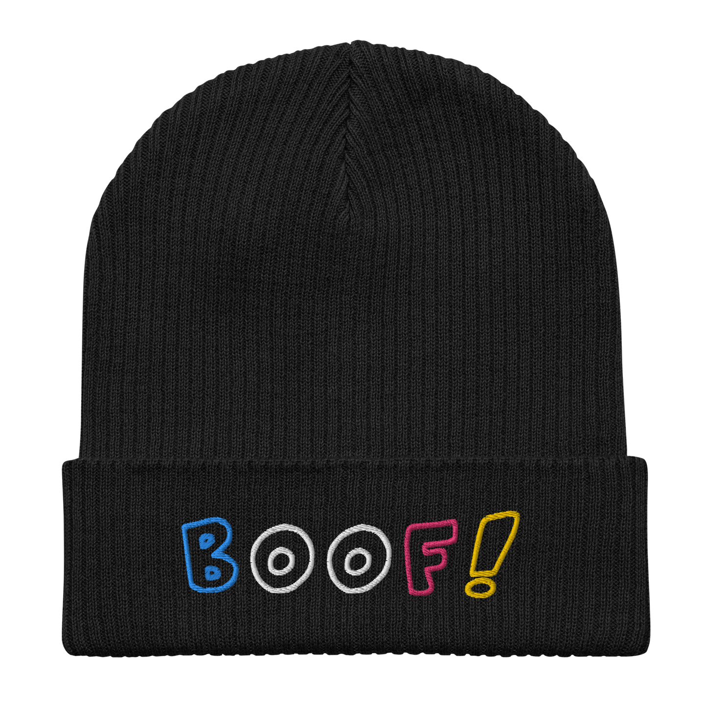 BOOF! Multicolor Ribbed Beanie