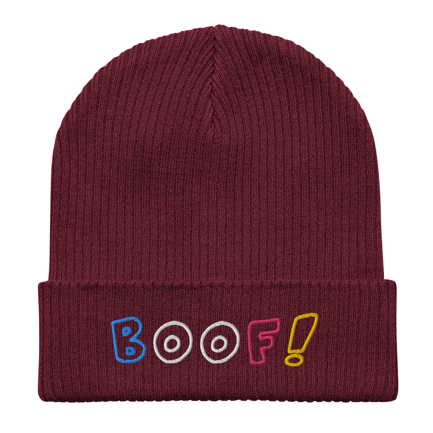 BOOF! Multicolor Ribbed Beanie